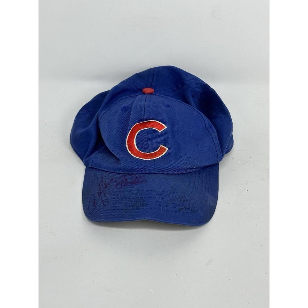 Autographed Signed Chicago Cubs Baseball Cap Vintage 2000-2001 Cubs Team